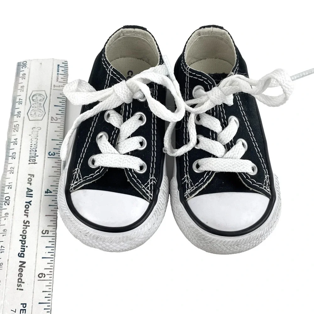 Converse Chuck Taylor All Star Sneakers Infant 4 Black LKNU Baby Tennis Shoes